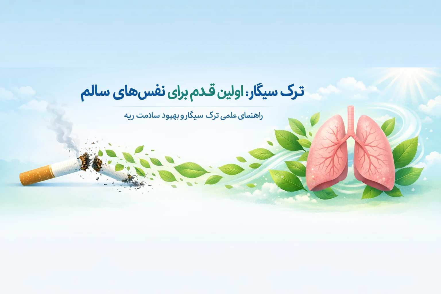 نمودار و اینفوگرافی مزایای ترک سیگار برای سلامت ریه و قلب