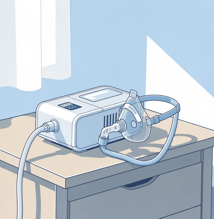دستگاه CPAP برای درمان آپنه انسدادی خواب