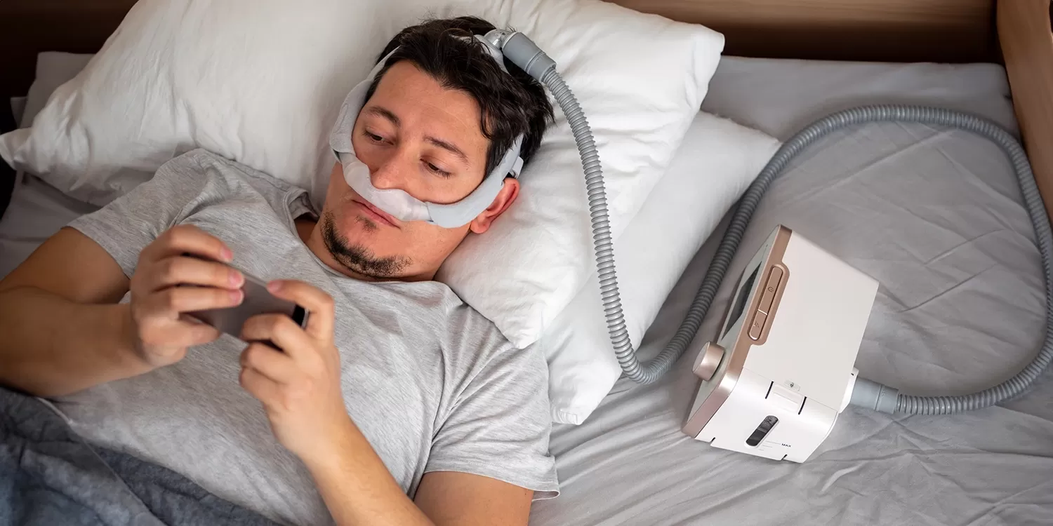 دستگاه CPAP برای درمان آپنه انسدادی خواب - دستگاه فشار مثبت مداوم راه هوایی